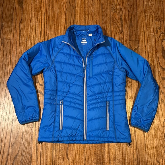 Cutter & Buck Barlow Pass Ladies Puffer Jacket size M Digital Blue - Picture 7 of 12